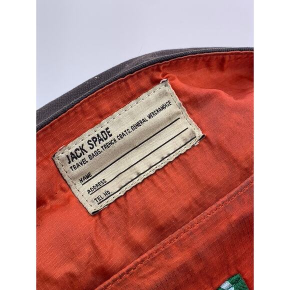 JACK SPADE Black Canvas Messenger Shoulder Bag - Picture 12 of 12